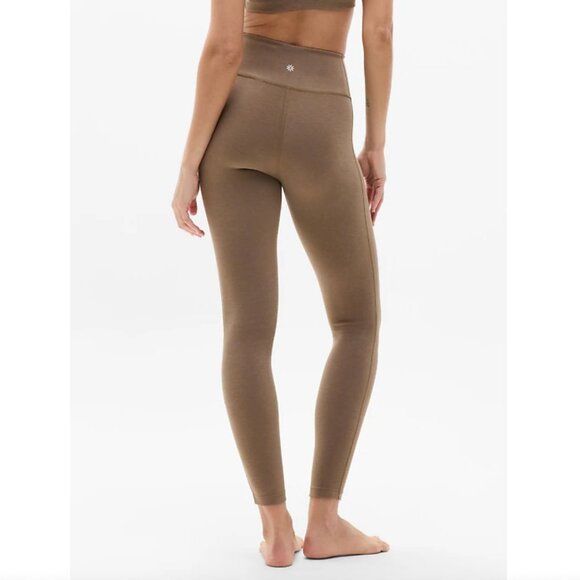 S, M, L, XL ATHLETA Intuition Ultra High Rise Cotton Brown Tan Clay Leggings NWT - Picture 4 of 7